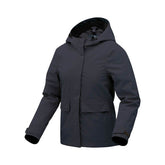 Giacca Invernale Blu Scuro, un capo resistente alle intemperie. Design A-shape laminato. Da TUCANO URBANO.